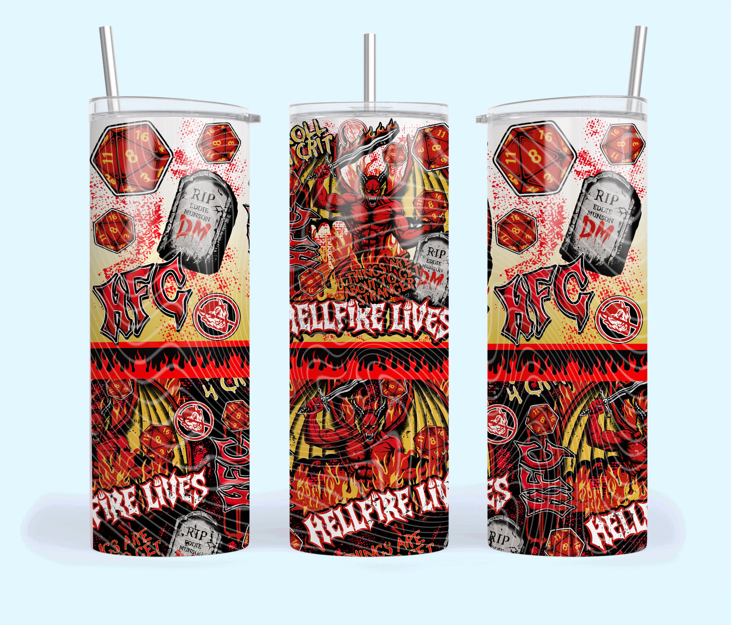HELLFIRE LIVES 20OZ SUBLIMATION TUMBLER